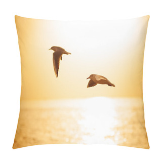Personality  Birds Flying Over The Sea Pillow Covers