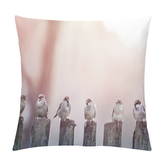 Personality  Sparrows Pillow Covers