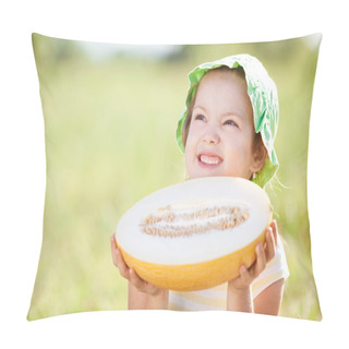 Personality  Girl With Melon Pillow Covers