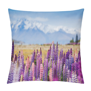 Personality   Lupins Blooming In New Zealand Pillow Covers