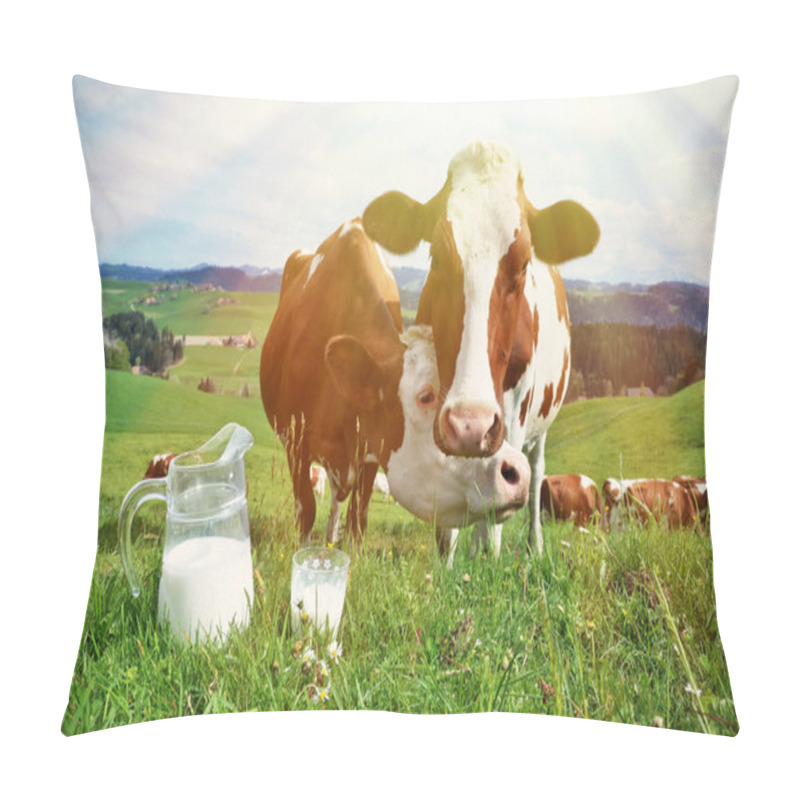 Personality  Milk and cows pillow covers