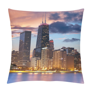 Personality  Chicago Skyline. Pillow Covers