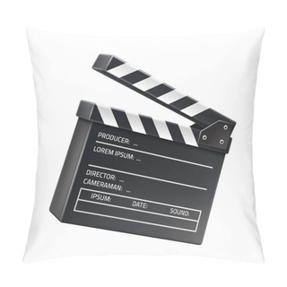 Personality  Vector 3d Film Clapboard, Movie Shooting Sign Pillow Covers