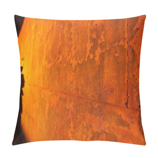 Personality  Rusty Wall Red Light Background Pillow Covers