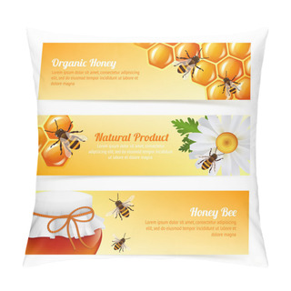 Personality  Honey Bee Banners Pillow Covers