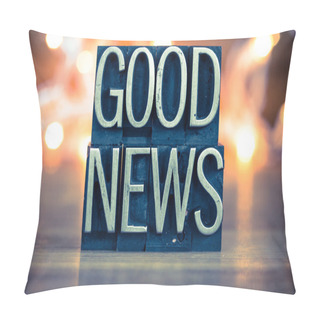 Personality  Good News Concept Metal Letterpress Type Pillow Covers