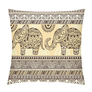 Personality  Pattern With Ethnic Patterns And Elephant Pillow Covers