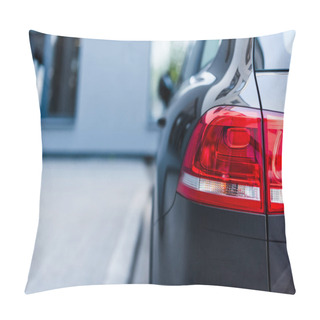 Personality  Red Brake Lights Of Car On Street Pillow Covers