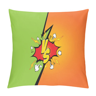 Personality  Fight Backgrounds Comics Style Design. Vector Illustration. Pillow Covers