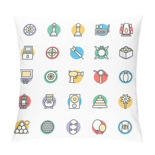 Personality  Gaming Cool Vector Icons 3 Pillow Covers