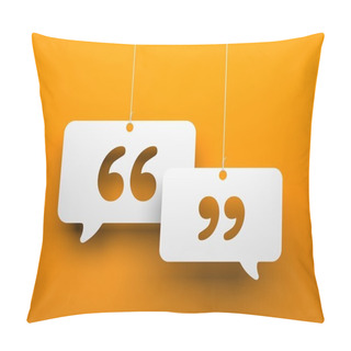 Personality  Chat Symbol And Quotation Mark Pillow Covers