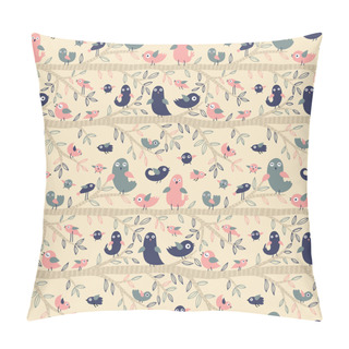 Personality  Birds Seamless Pattern Pillow Covers