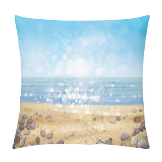 Personality  Ocean And Sandy Beach Pillow Covers