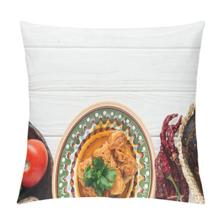 Personality  Traditional Stuffed Cabbage Rolls With Parsley And Copy Space On White Wooden Background Pillow Covers