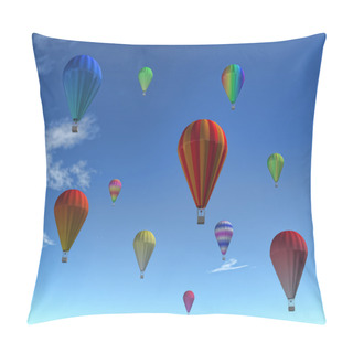 Personality  Colorful Hot Air Balloons Pillow Covers