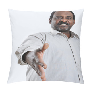 Personality  African American Man Shaking Your Hand Pillow Covers