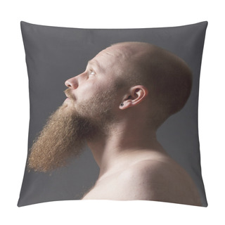 Personality  Man With Goatee Beard Pillow Covers