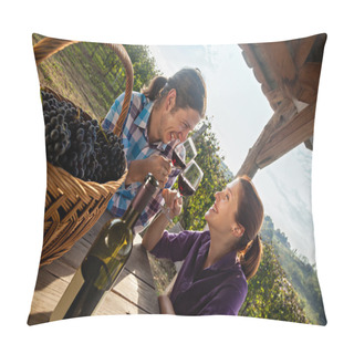 Personality  Beautiful Couple Toasting Pillow Covers