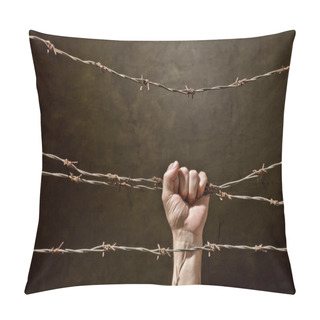 Personality  Hand Behind Barbed Wire Pillow Covers