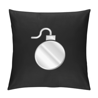 Personality  Bomb Silver Plated Metallic Icon Pillow Covers