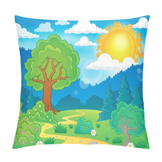 Personality  Spring Theme Landscape 5 Pillow Covers