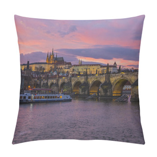 Personality  Prague Castle And The Charles Bridge Pillow Covers