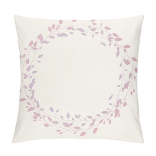 Personality  Vector Illustration, Hand-drawn Design Elements. Floral Motifs. Vintage Floral Trendy  Wreaths Pillow Covers