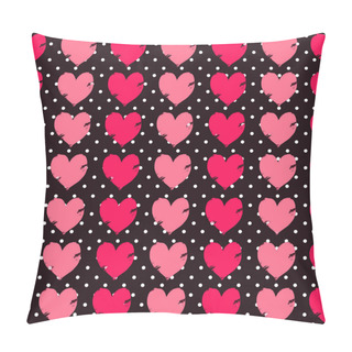 Personality  Hearts Seamless Vintage Vector Pattern Pillow Covers