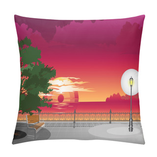 Personality  Evening Plans On The Sea From Park Pillow Covers