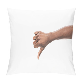 Personality  Hand Showing Thumb Down Pillow Covers