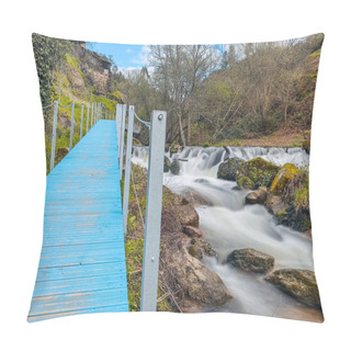 Personality  Trilho Dos Gaios. Walkways Along The Cavalos River In Tabua, Coimbra, Center Of Portugal Pillow Covers