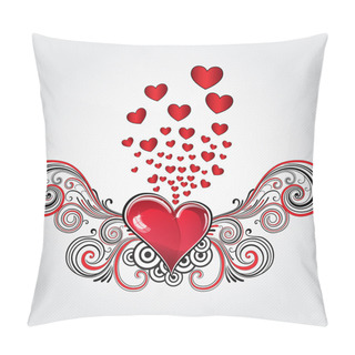 Personality  Grunge Heart Pillow Covers