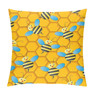 Personality  Beehive Seamless Pattern Pillow Covers