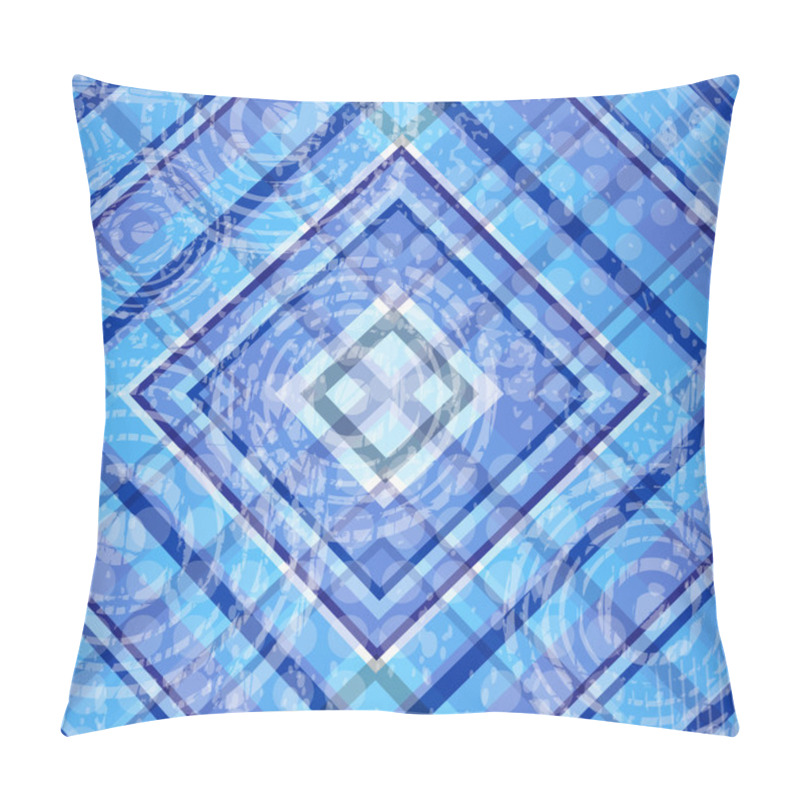 Personality  blue tartan pillow covers