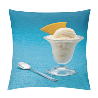 Personality  Vanilla Ice Cream Cup With Wafer  Pillow Covers