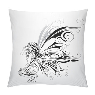 Personality  Beautiful Girl With Wings Pillow Covers