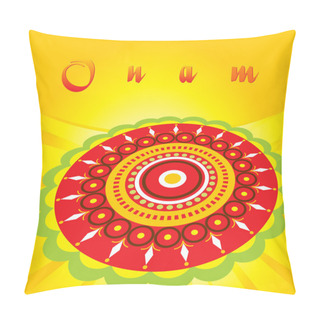 Personality  Onam Background With Creative Artwork Pillow Covers