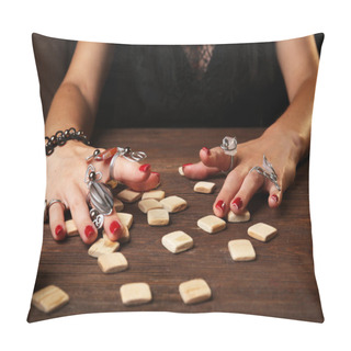 Personality  Witch - Fortune Teller Reading Fortune Close Up Pillow Covers