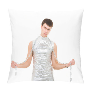 Personality  Young Man With A Chain Pillow Covers