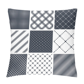 Personality  Minimal Simple Geometric Seamless Patterns Set, Vector Abstract  Pillow Covers