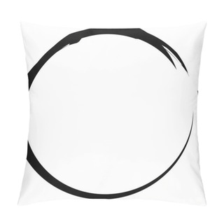 Personality  Circular Grungy Grunge Circle Frame / Splatter, Splash Effect Is Pillow Covers