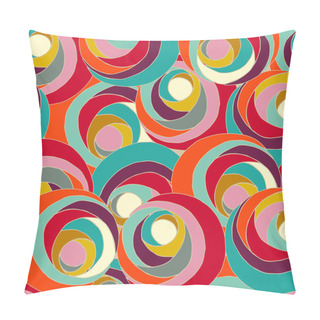Personality  Seamless Pattern With Colorful Flower Shapes Pillow Covers
