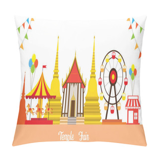 Personality  Thai Temple Fair Pillow Covers