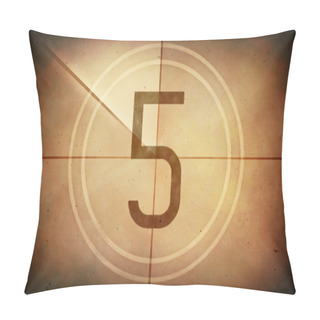 Personality  Countdown Five On The Old Movie Screen Pillow Covers