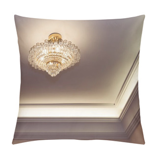 Personality  Crystal Chandelier Hanging On Ceiling Pillow Covers
