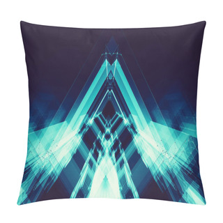 Personality  Glow Blur Lines Abstract Background. 3d Rendering Pillow Covers