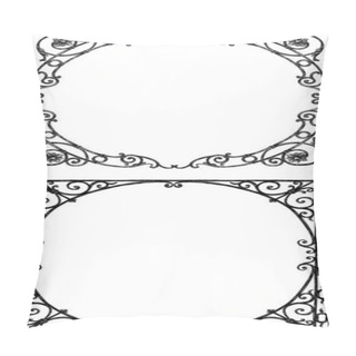 Personality  Vector Drawings Of Ornate Frames In The Vintage Style Pillow Covers