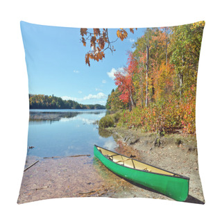 Personality  Sunrise Above Forest Lake Pillow Covers