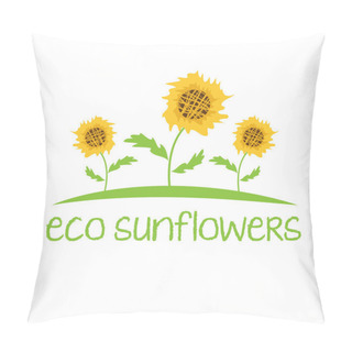 Personality  Abstract Illustration Of Sunflowers Pillow Covers