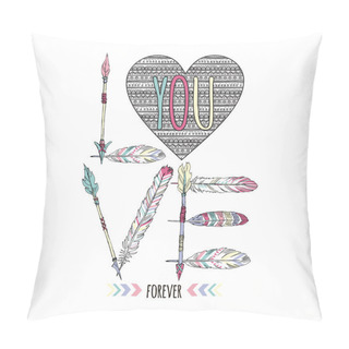 Personality  Lettering Tribal Poster Pillow Covers